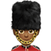 💂🏾‍♂️ man guard: medium-dark skin tone display on Apple